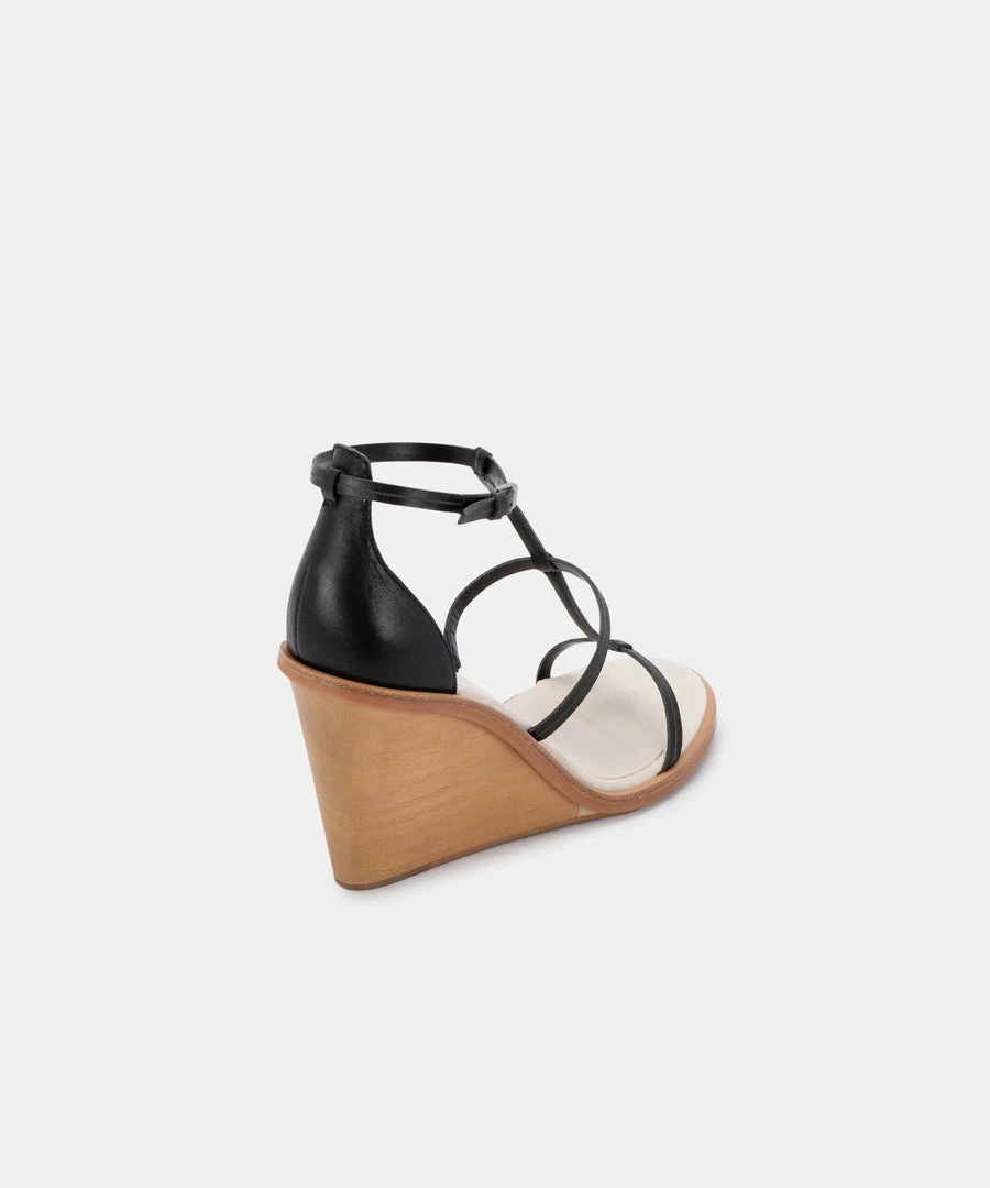 DOLCEVITA JEANA WEDGES BLACK LEATHER