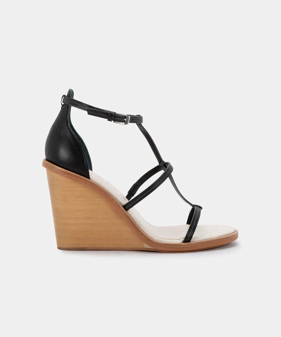 DOLCEVITA JEANA WEDGES BLACK LEATHER