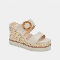 DOLCEVITA LAURYN WEDGES CREAM STELLA SANDALS
