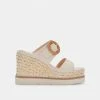 DOLCEVITA LAURYN WEDGES CREAM STELLA SANDALS