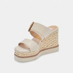 DOLCEVITA LAURYN WEDGES CREAM STELLA SANDALS