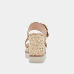 DOLCEVITA LAURYN WEDGES LT NATURAL RAFFIA
