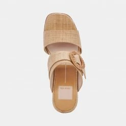 DOLCEVITA LAURYN WEDGES LT NATURAL RAFFIA