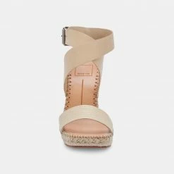 DOLCEVITA SANDALS NEZZA WEDGES VANILLA LEATHER