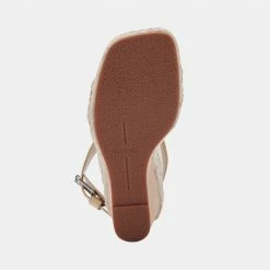 DOLCEVITA SANDALS NEZZA WEDGES VANILLA LEATHER