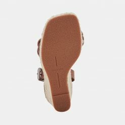 DOLCEVITA NILTON HEELS DK BROWN LEATHER SANDALS