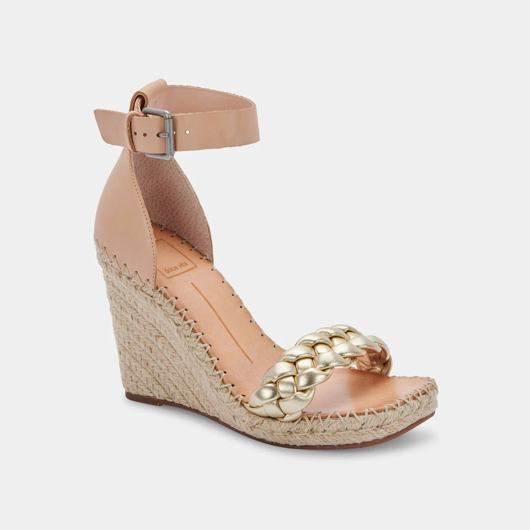 DOLCEVITA NILTON HEELS GOLD MULTI LEATHER SANDALS