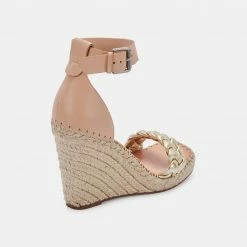 DOLCEVITA NILTON HEELS GOLD MULTI LEATHER SANDALS