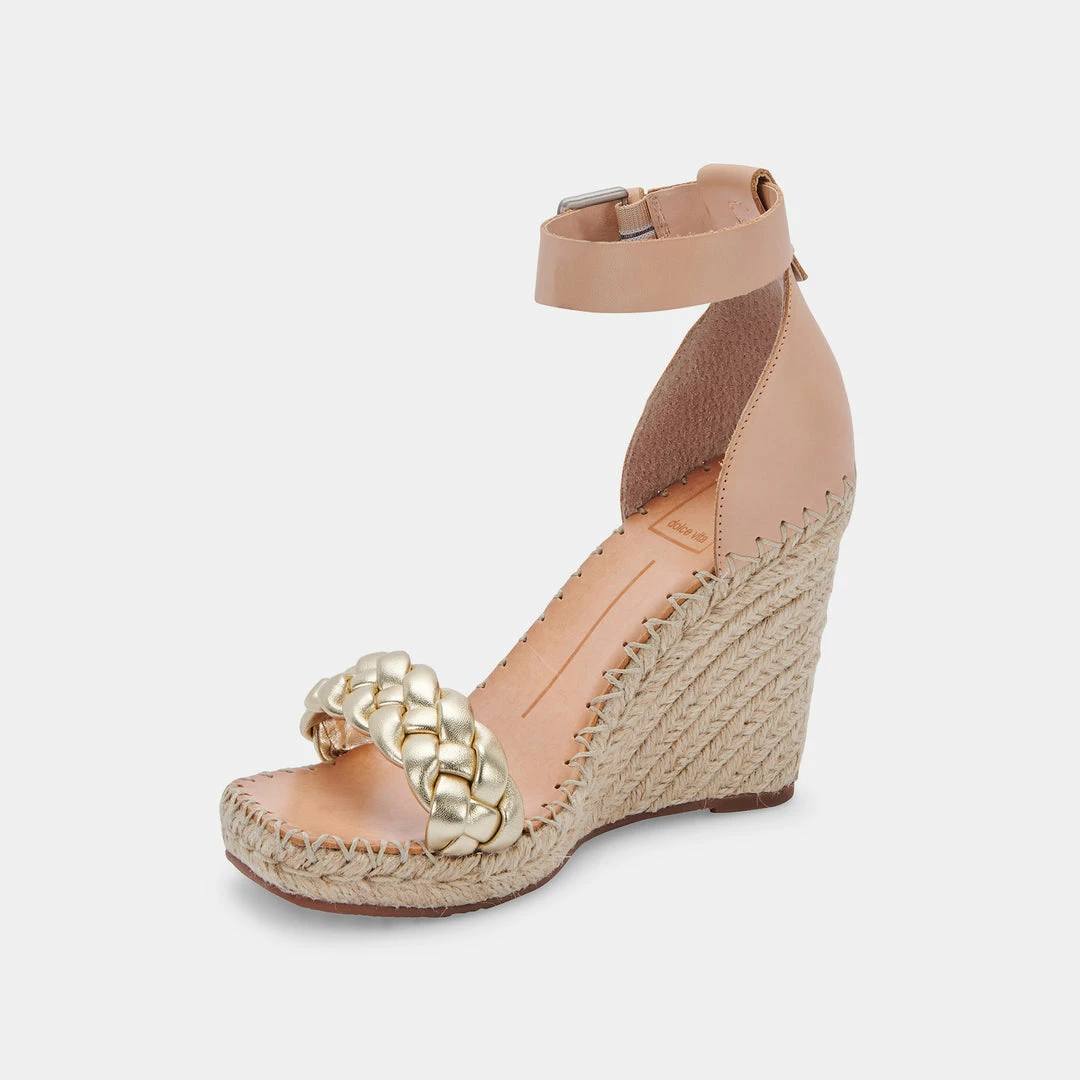 DOLCEVITA NILTON HEELS GOLD MULTI LEATHER SANDALS