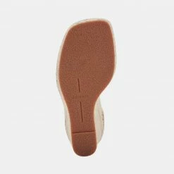 DOLCEVITA SANDALS NILTON HEELS NATURAL LEATHER