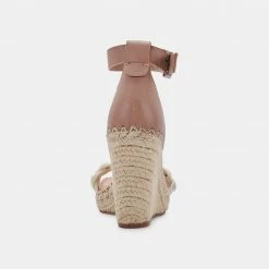 DOLCEVITA NILTON HEELS SANDSTONE CANVAS SANDALS