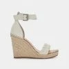 DOLCEVITA NILTON HEELS WHITE LEATHER SANDALS
