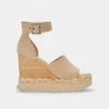 DOLCEVITA PARLE HEELS BISCUIT SUEDE SANDALS