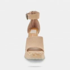 DOLCEVITA PARLE HEELS BISCUIT SUEDE SANDALS