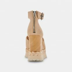 DOLCEVITA PARLE HEELS BISCUIT SUEDE SANDALS