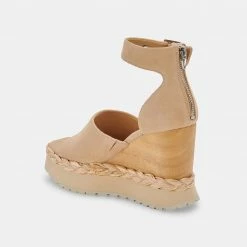 DOLCEVITA PARLE HEELS BISCUIT SUEDE SANDALS