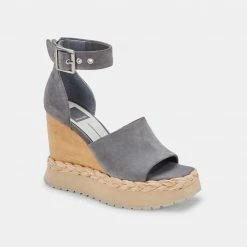 DOLCEVITA PARLE HEELS DARK GREY SUEDE