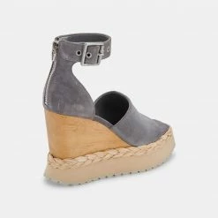 DOLCEVITA PARLE HEELS DARK GREY SUEDE