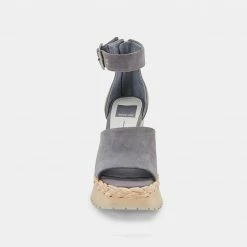 DOLCEVITA PARLE HEELS DARK GREY SUEDE