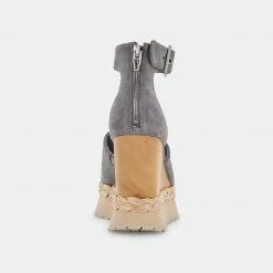 DOLCEVITA PARLE HEELS DARK GREY SUEDE