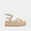DOLCEVITA WELMA SANDALS VANILLA STUDDED LEATHER