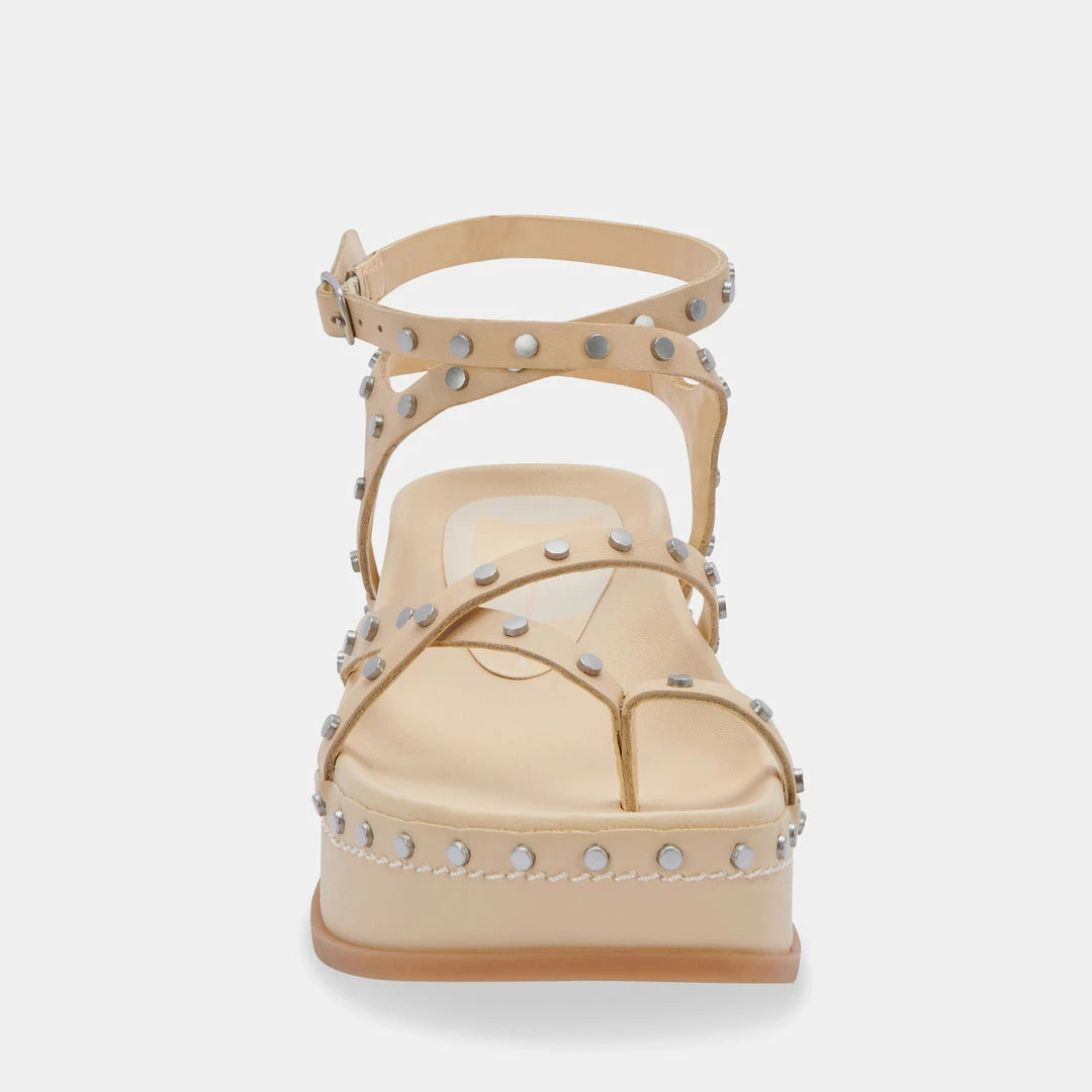 DOLCEVITA WELMA SANDALS VANILLA STUDDED LEATHER