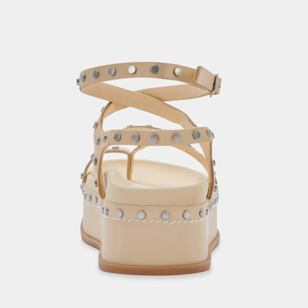 DOLCEVITA WELMA SANDALS VANILLA STUDDED LEATHER