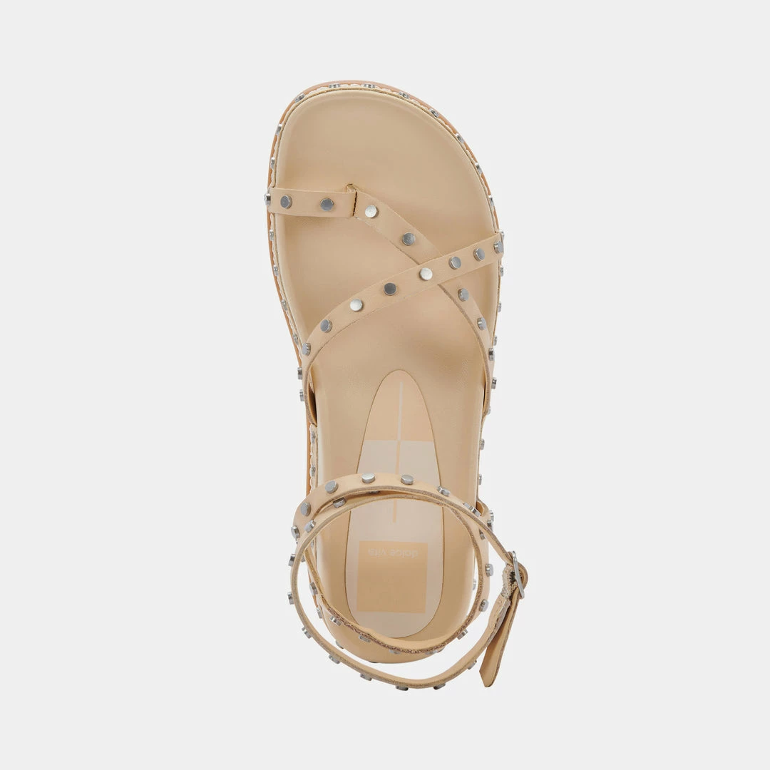 DOLCEVITA WELMA SANDALS VANILLA STUDDED LEATHER