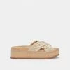 DOLCEVITA WRENLY SANDALS LT NATURAL RAFFIA