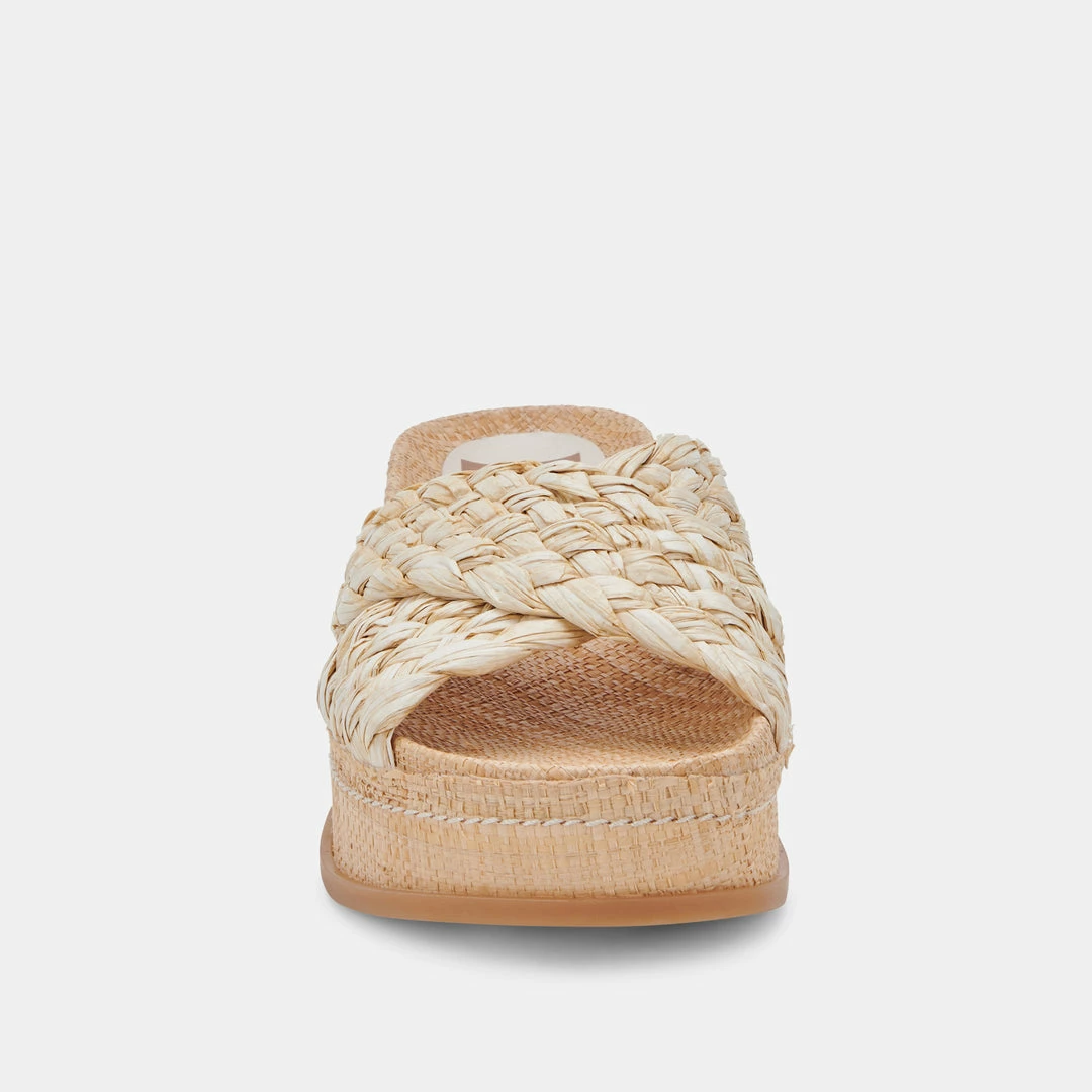 DOLCEVITA WRENLY SANDALS LT NATURAL RAFFIA