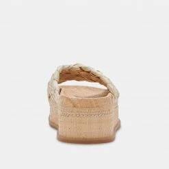 DOLCEVITA WRENLY SANDALS LT NATURAL RAFFIA