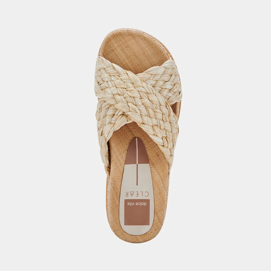 DOLCEVITA WRENLY SANDALS LT NATURAL RAFFIA