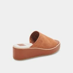 DOLCEVITA FRETA WIDE WEDGES DK BROWN SUEDE