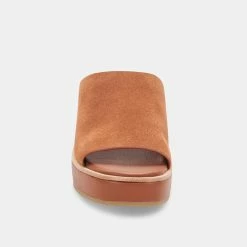 DOLCEVITA FRETA WIDE WEDGES DK BROWN SUEDE