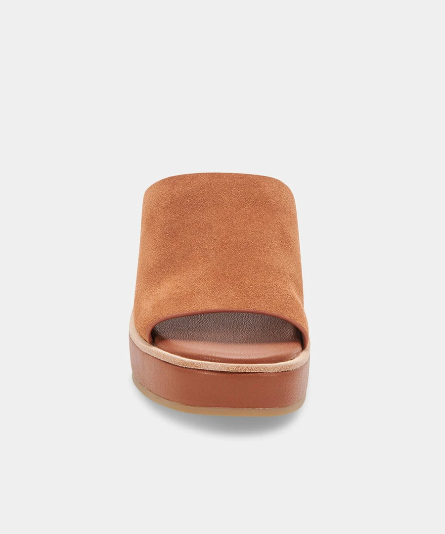 DOLCEVITA FRETA WIDE WEDGES DK BROWN SUEDE