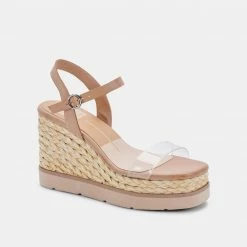 DOLCEVITA LENOX WEDGES BLUSH MULTI VINYL SANDALS