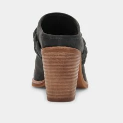 DOLCEVITA SALE SERLA WIDE MULES ANTHRACITE SUEDE