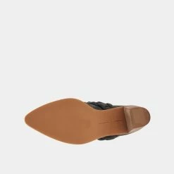 DOLCEVITA SALE SERLA WIDE MULES ANTHRACITE SUEDE