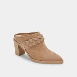 DOLCEVITA SERLA MULES TRUFFLE SUEDE