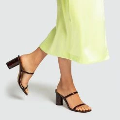 DOLCEVITA NOLES HEELS TORTOISE SANDALS