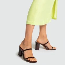 DOLCEVITA NOLES HEELS TORTOISE SANDALS