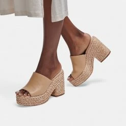 DOLCEVITA ELORA HEELS BLUSH LEATHER