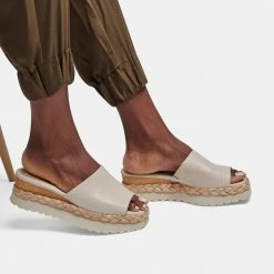 DOLCEVITA SANDALS FRANCY WEDGES SAND LEATHER