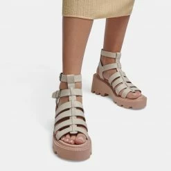 DOLCEVITA GALORE SANDALS IVORY LEATHER