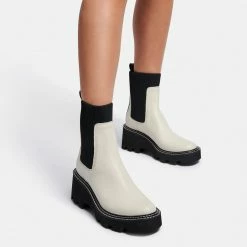 DOLCEVITA HOVEN BOOTS IVORY MULTI LEATHER
