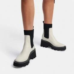 DOLCEVITA HOVEN BOOTS IVORY MULTI LEATHER