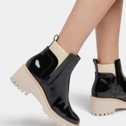 Recurate HUEY BOOTIES ONYX PATENT Re:vita