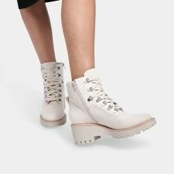 DOLCEVITA HUNTER BOOTIES IVORY CANVAS