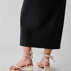 DOLCEVITA SANDALS JORRY HEELS CREAM EMBOSSED STELLA