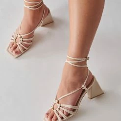 DOLCEVITA KASH SANDALS IVORY NUBUCK